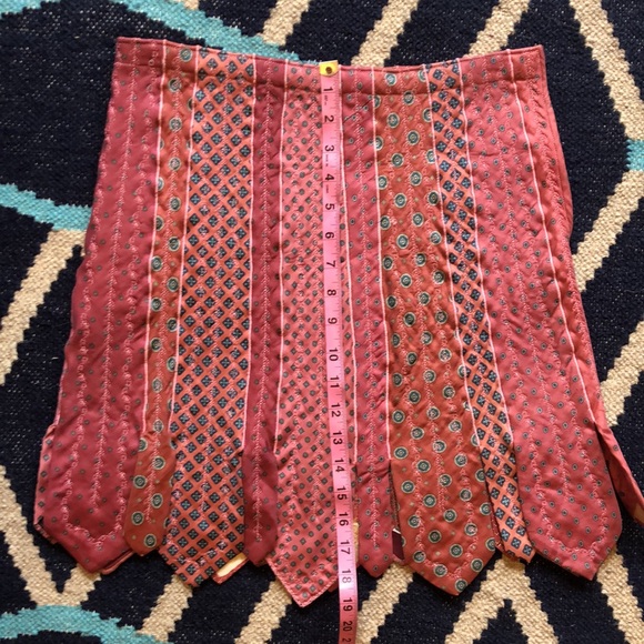 Handmade pink skirt made of ties. Collector’s Item - Picture 8 of 8